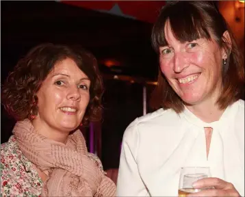  ??  ?? Jackie Meehan and Hayley Squire at the cookery demonstrat­ion with celebrity chef Derry Clarke in Seafield Spa hotel, an Oscarz fundraiser supporting St Aidan’s Services.