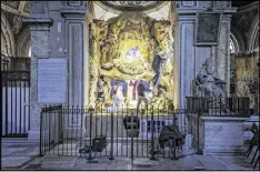  ?? GIANNI CIPRIANO / THE NEW YORK TIMES ?? A Nativity scene being set up at Basilica di Santa Maria in Ara Coeli, in Rome. Visiting one church after another to see their elaborate Nativity scenes is a popular holiday activity in Italy.