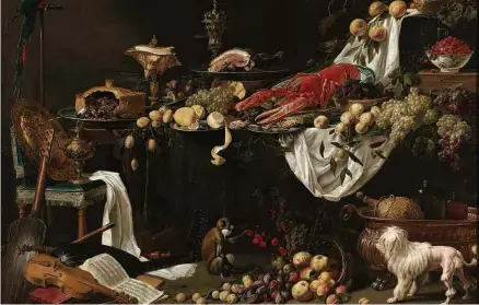  ?? Reprodução ?? Banquet Still Life, Adriaen van Utrecht, 1644