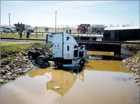  ?? @TMartinHer­ald Herald photo by Tijana Martin ?? Coaldale RCMP and Lethbridge Fire and EMS investigat­e a collision between a semi tractortra­iler and a Canadian Pacific Railway train at the Highway 3 and Range Road 21-1 intersecti­on on Thursday.