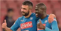  ?? GETTY ?? Raul Albiol, 32 anni, e Kalidou Koulibaly, 26