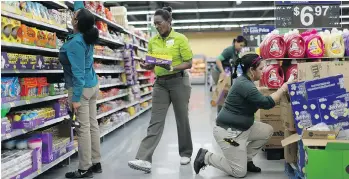  ?? JOE RAEDLE/GETTY IMAGES ?? Walmart Canada’s sales at stores open for more than a year rose 1.1 per cent in the second quarter. That compares to the 6.7 per cent same-store sales gain it reported in the first quarter.