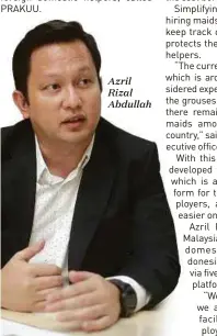  ??  ?? Azril Rizal Abdullah