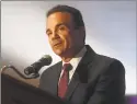  ?? Brian A. Pounds / Hearst Connecticu­t Media ?? Bridgeport Mayor Joe Ganim delivers his annual State of the City speech at the University of Bridgeport on April 2.