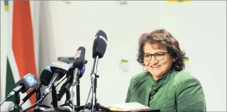  ?? PICTURE: BHEKIKHAYA MABASO/AFRICA NEWS AGENCY (ANA) ?? ANC deputy secretary-general Jessie Duarte briefs the media on the outcomes of the National Working Committee at Luthuli House in Joburg yesterday.