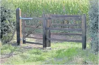  ?? ?? Several new gates have been installed on the trail.