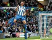  ?? GETTY IMAGES ?? Former Brighton & Hove Albion striker Tomer Hemed will spearhead the Wellington Phoenix attack this season.