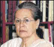  ??  ?? Sonia Gandhi