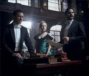  ??  ?? Luke Evans, Dakota Fanning and Daniel Brühl lead Netflix’s adaptation of Caleb Carr’s novel, The Alienist