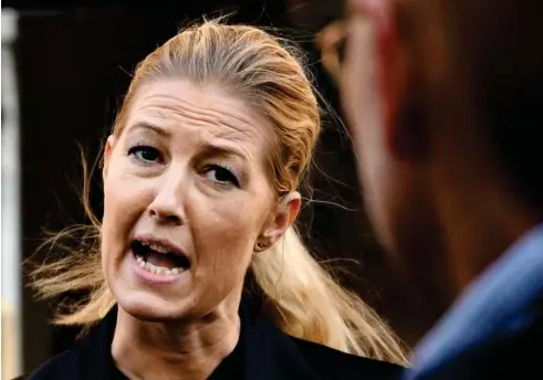  ?? FOTO: PHILIP DAVALI ?? Sofie Carsten Nielsen er vred efter nyheden om Østergaard­s krænkelser af andre kvinder.