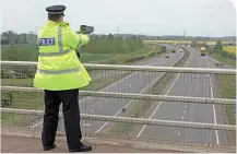  ??  ?? CASH RICH? Police forces have been criticised for, in effect, being able to make money out of speeding drivers