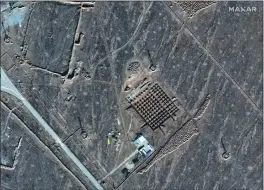  ?? MAXAR TECHNOLOGI­ES ?? This Dec. 11 satellite photo shows constructi­on at Iran’s Fordo nuclear facility.