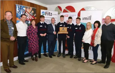  ??  ?? 2019 Overall Winners – ‘Music & Memory’ from St.Mary’s Diocesan School with supporters and sponsors.