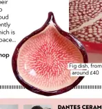  ??  ?? Fig dish, from around £40