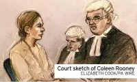  ?? ELIZABETH COOK/PA WIRE ?? Court sketch of Coleen Rooney