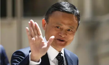  ?? Photograph: Thibault Camus/AP ?? It was Jack Ma’s first public appearance since 24 October, when he accused China’s financial regulators and state-owned banks of operating a ‘pawnshop’ mentality.
