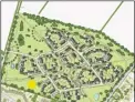  ??  ?? Plans for 125 new homes and right, land between Lees Road and Canterbury Road in Brabourne Lees