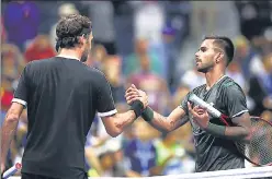  ??  ?? Sumit Nagal had impressed in his four-set loss to Roger Federer at the 2019 US Open.