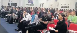  ?? IMAGE: KENSINGTON & CHELSEA POLICE ?? Around 70 parents and profession­als attended the One Life, No Knife meeting