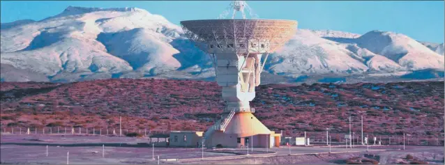  ?? GTA CONAE ?? BASE PATAGONICA. Ubicada en Bajada del Agrio, Neuquén, la estación recibirá los datos enviados desde el satélite QueQuiao, con informació­n del módulo lunar chino.