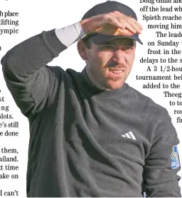  ?? ORLANDO RAMIREZ/AGENCE FRANCE-PRESSE ?? NICK Taylor holds a precarious one-shot lead in the Phoenix Open.