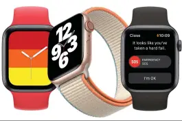  ??  ?? The Apple Watch SE has the same display as the Apple Watch Series 6.