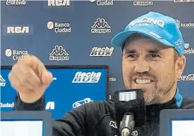  ?? @RACINGCLUB ?? Chacho. “Hay muchas cosas que no están bien”, aseguró.