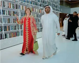  ?? — supplied photo ?? Lt Gen Al Marri at the Mohammed Bin Rashid Library where the Emirates Literature Festival is being held from February 1-6. He spoke at a session titled: Dubai, A Friend - Past, Present and Future.