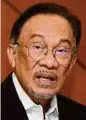  ??  ?? Datuk Seri Anwar Ibrahim