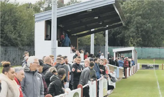  ??  ?? Fans were able to return to Meadow Park recently, to watch Sunderland RCA against Ryhope CW.