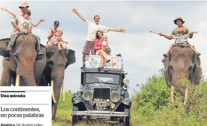  ??  ?? Herman definió a África como la libertad absoluta: "de acampar, cocinar y comer donde quiera. No ves a los animales en un zoológico: estás lavando ropa y pasa un elefante".