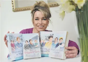  ?? ?? Amanda Revel Walton, who writes as Nancy Revell, with her Shipyard Girls series of books.