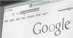  ??  ?? Google’s Chrome browser. PAUL SAKUMA/AP