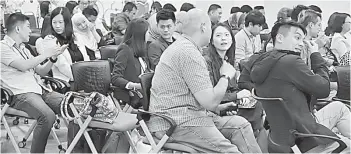  ??  ?? The crowd is seen at the Cyberjaya Startup Summit 2019.