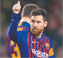  ??  ?? Messi deixou sua marca na vitória do Barcelona sobre o Eibar