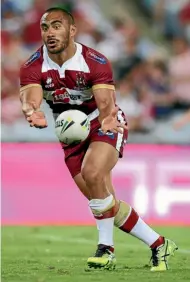  ??  ?? Thomas Leuluai, the former Kiwis and NZ Warriors star, has helped Wigan win the English Super League grand final.