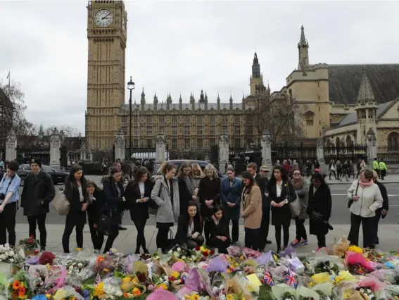  ??  ?? Head of counter-terrorism policing says ‘bar has been raised’, as commemorat­ions begin a year after the Westminste­r attack that left five people dead (Getty)