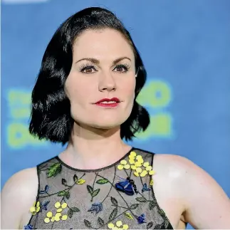  ?? GETTY IMAGES ?? Anna Paquin at the premiere of her new movie The Good Dinosaur.