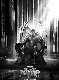  ??  ?? A new 30-second trailer for February 2018’s superhero movie “Black Panther” showcases its characters, combat and costumes.