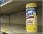  ?? ATHENS BANNER-HERALD VIA AP ?? The company that makes Lysol disinfecta­nt warned Friday that “under no circumstan­ce should our disinfecta­nt products be administer­ed into the human body.”