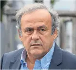  ??  ?? Former UEFA president, Michel Platini