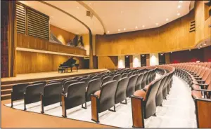  ?? Submitted photo ?? CONCERT VENUE: McBeth Recital Hall will host the 21st annual Mary Shambarger Competitio­n for Singers on Tuesday.