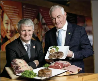  ??  ?? Pictured is Eoin Ryan, Sales & Marketing Manager and John Durkan, Environmen­tal & Sustainabi­lity Manager of ABP Food Group