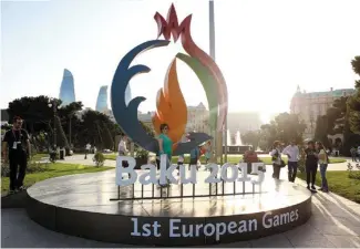  ??  ?? ▲ Баку готовится принять первые Европейски­е игры. 2015 год