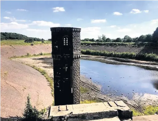  ??  ?? A former reservoir complete with water tower at Mountain Ash is being sold by Paul Fosh Auctions
