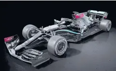  ?? REUTERS ?? A black Mercedes car for the 2020 Formula One season.