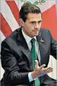  ?? EPA ?? Mexican President Enrique Pena Nieto met with President Donald Trump.