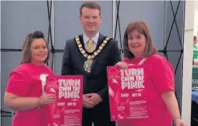  ??  ?? Cwm Taf will be turned pink to raise money for a new cancer unit