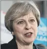  ??  ?? THERESA MAY: Says her manifesto will tackle the challenges of future head on.