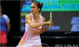  ?? Photograph: Rob Prange/Shuttersto­ck ?? Valentini Grammatiko­poulou has returned home to Greece without financial support from her national federation, and her situation is not unusual in women’s tennis.